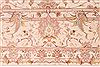 Tabriz Beige Hand Knotted 84 X 118  Area Rug 254-29666 Thumb 4
