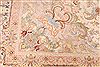 Tabriz Beige Hand Knotted 83 X 116  Area Rug 254-29667 Thumb 5