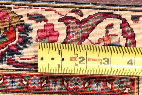 Mashad Red Hand Knotted 81 X 112 Area Rug 254-29668 Image 7