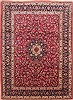 Mashad Red Hand Knotted 81 X 112 Area Rug 254-29668 Thumb 0