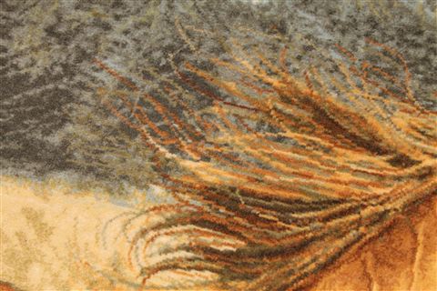 Tabriz Brown Hand Knotted 24 X 30 Area Rug 254-29678 Image 4
