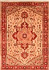 Heriz Beige Hand Knotted 89 X 129  Area Rug 100-29695 Thumb 0