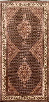 Mahi Beige Hand Knotted 6'7" X 13'1"  Area Rug 254-29696