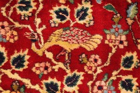 Tabriz Green Hand Knotted 104 X 150 Area Rug 254-29703 Image 7