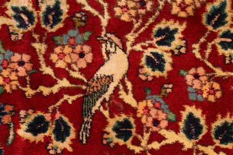 Tabriz Green Hand Knotted 104 X 150 Area Rug 254-29703 Image 8