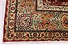 Tabriz Green Hand Knotted 104 X 150  Area Rug 254-29703 Thumb 1
