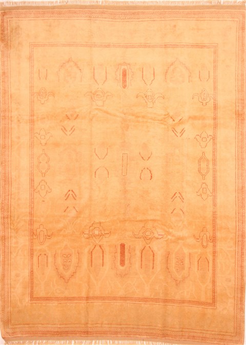 Oushak Brown Hand Knotted 85 X 110 Area Rug 100-29705 Image 0