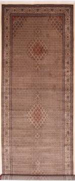 Mahi Beige Runner Hand Knotted 6'7" X 19'9"  Area Rug 254-29707