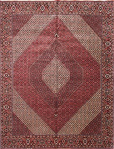 Persian Bidjar Beige Rectangle 10x13 ft Wool Carpet 29708
