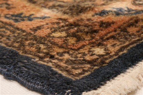 Kerman Blue Hand Knotted 91 X 120 Area Rug 100-29710 Image 5