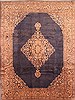 Kerman Blue Hand Knotted 91 X 120 Area Rug 100-29710 Thumb 0