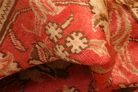 Tabriz Red Hand Knotted 96 X 128 Area Rug 100-29713 Image 2