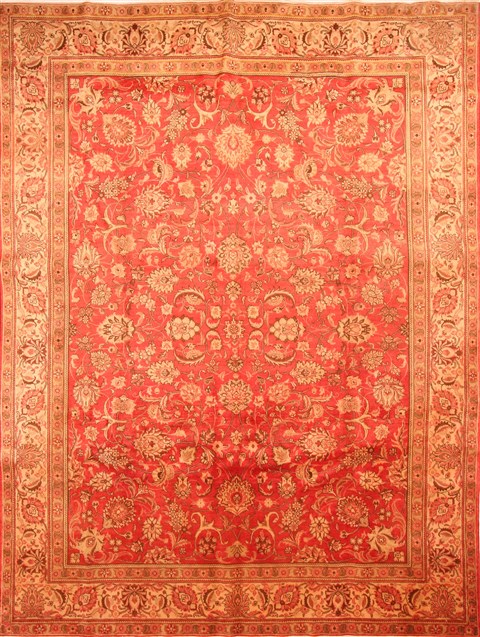 Tabriz Red Hand Knotted 96 X 128 Area Rug 100-29713 Image 0