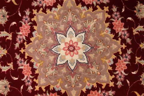 Tabriz Green Runner Hand Knotted 211 X 77 Area Rug 254-29715 Image 2