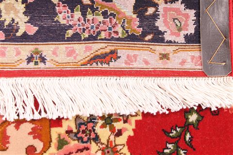 Tabriz Red Runner Hand Knotted 28 X 68 Area Rug 254-29716 Image 4
