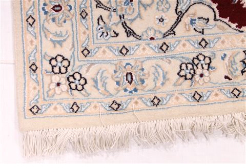 Nain Beige Runner Hand Knotted 29 X 69 Area Rug 254-29717 Image 1