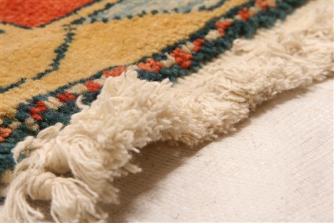 Kazak Multicolor Hand Knotted 92 X 127 Area Rug 253-29718 Image 5