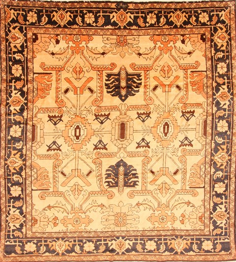 Mahal Beige Hand Knotted 102 X 1110 Area Rug 100-29720 Image 0