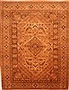 Kurdi Brown Hand Knotted 100 X 133 Area Rug 100-29721 Thumb 0