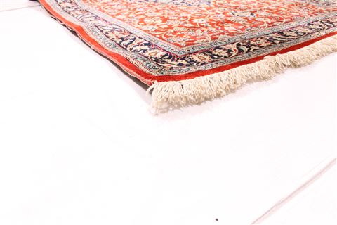 Qum Blue Runner Hand Knotted 27 X 98 Area Rug 254-29723 Image 6