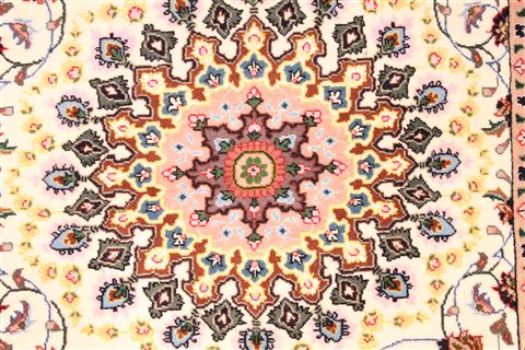 Tabriz Beige Runner Hand Knotted 27 X 167 Area Rug 254-29732 Image 2
