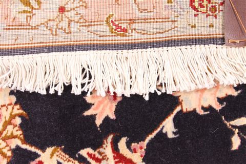 Tabriz Beige Runner Hand Knotted 25 X 71 Area Rug 254-29733 Image 4