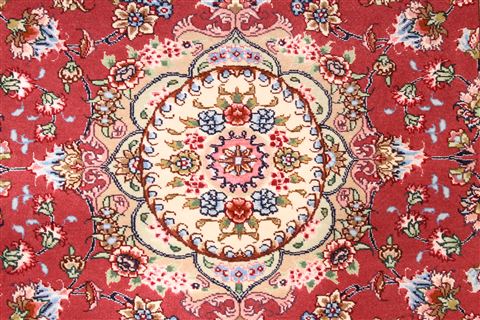 Tabriz Beige Runner Hand Knotted 29 X 163 Area Rug 254-29736 Image 2