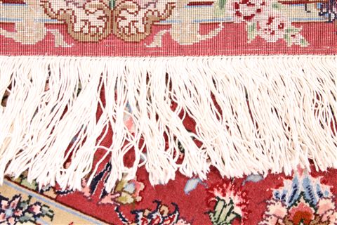 Tabriz Beige Runner Hand Knotted 29 X 163 Area Rug 254-29736 Image 5