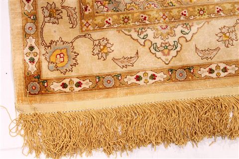 Tabriz Yellow Runner Hand Knotted 33 X 1210 Area Rug 254-29737 Image 1