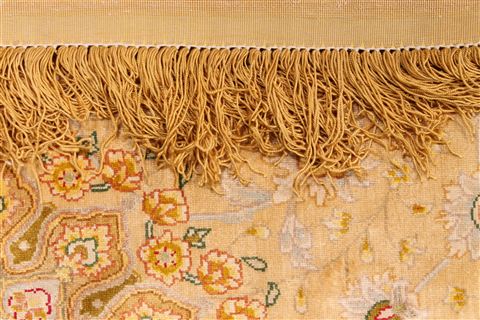 Tabriz Yellow Runner Hand Knotted 33 X 1210 Area Rug 254-29737 Image 5