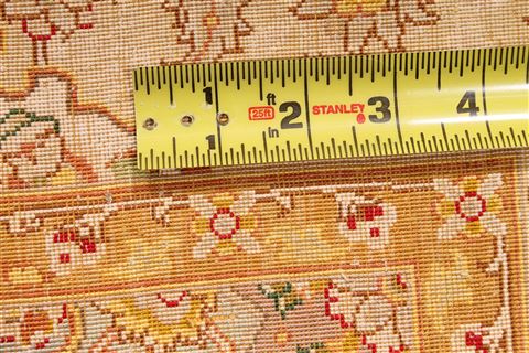 Tabriz Yellow Runner Hand Knotted 33 X 1210 Area Rug 254-29737 Image 6
