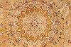 Tabriz Yellow Runner Hand Knotted 33 X 1210 Area Rug 254-29737 Thumb 2