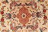 Tabriz Beige Runner Hand Knotted 210 X 75 Area Rug 254-29741 Thumb 2