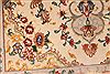 Tabriz Beige Runner Hand Knotted 210 X 75 Area Rug 254-29741 Thumb 4
