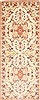 Tabriz Beige Runner Hand Knotted 210 X 75 Area Rug 254-29741 Thumb 0
