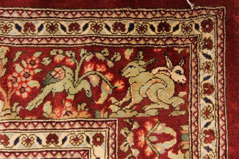 Qum Beige Runner Hand Knotted 27 X 133 Area Rug 254-29743 Image 7