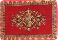 Persian Kashan Red Rectangle 2x3 ft Wool Carpet 29744