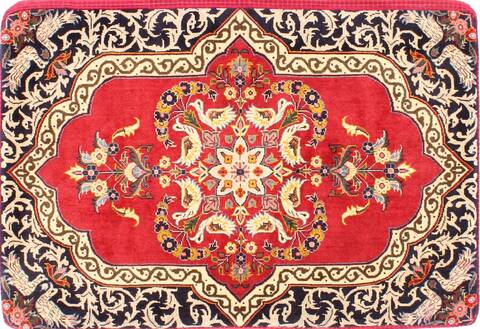 Kashan Red Hand Woven 24 X 35  Area Rug 254-29749 Image 0