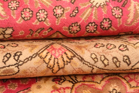 Tabriz Red Hand Knotted 99 X 1210 Area Rug 100-29752 Image 4