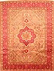 Tabriz Red Hand Knotted 99 X 1210  Area Rug 100-29752 Thumb 0