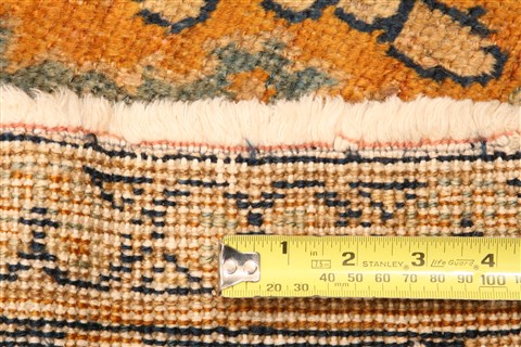 Tabriz Orange Hand Knotted 85 X 122 Area Rug 253-29754 Image 4