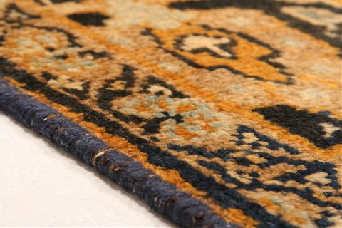 Tabriz Orange Hand Knotted 85 X 122 Area Rug 253-29754 Image 5