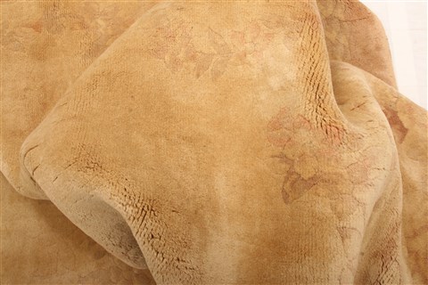 Aubusson Brown Hand Knotted 90 X 120 Area Rug 100-29758 Image 1