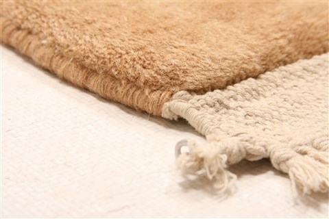 Aubusson Brown Hand Knotted 90 X 120 Area Rug 100-29758 Image 5
