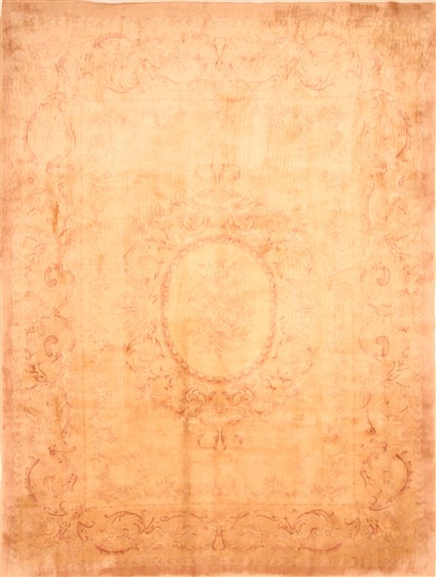 Aubusson Brown Hand Knotted 90 X 120 Area Rug 100-29758 Image 0