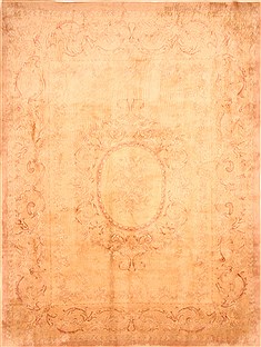 Aubusson Brown Hand Knotted 9'0" X 12'0"  Area Rug 100-29758