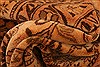 Kurdi Brown Hand Knotted 91 X 115 Area Rug 100-29760 Thumb 4