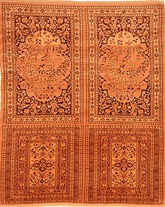 Persian Kurdi Brown Rectangle 9x12 ft Wool Carpet 29760