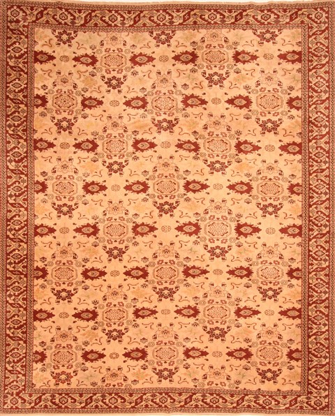 Oushak Beige Hand Knotted 99 X 1210 Area Rug 100-29761 Image 0