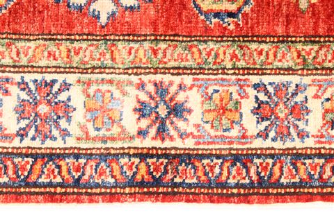 Kazak Beige Runner Hand Knotted 27 X 92 Area Rug 254-29766 Image 3